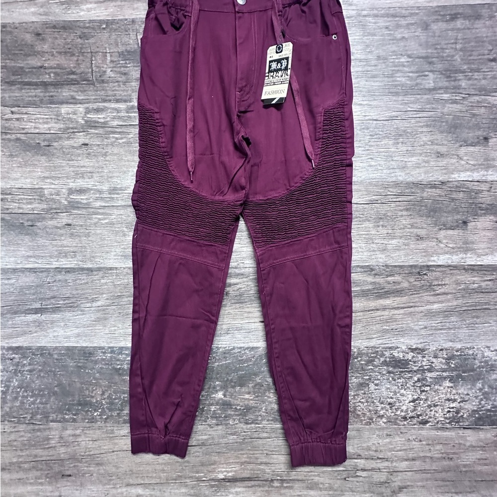 M&P Jogger Pants Jeans Elastic Waistband and Tapered Legs